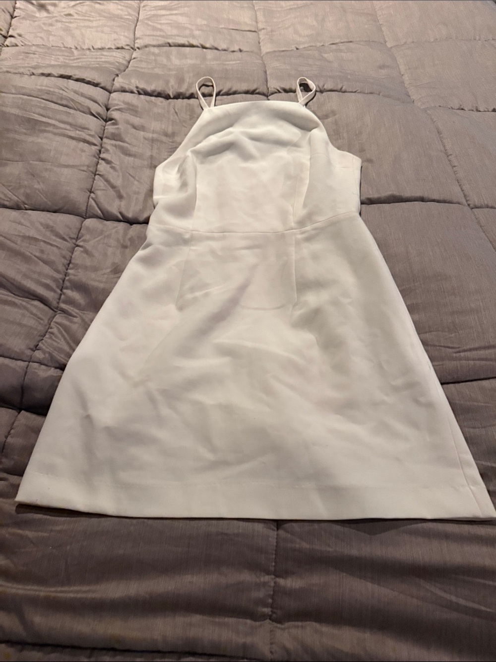 French Connection White Dress with Branded Navy Label